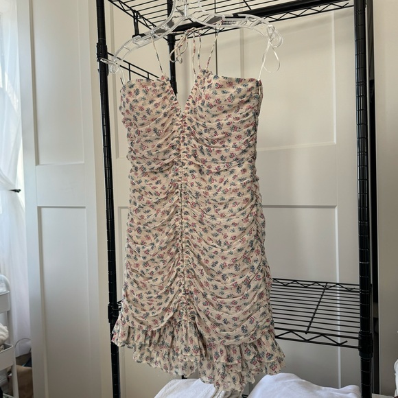 ZARA Floral Dress Halter NWTG Size S - Picture 2 of 5